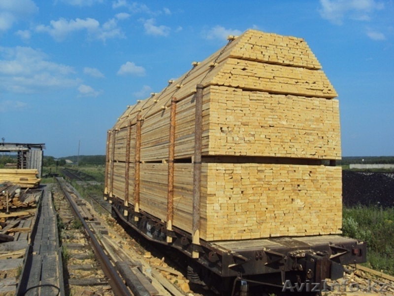 Пиломатериал вагонами на экспорт из России - Изображение #1, Объявление #516370